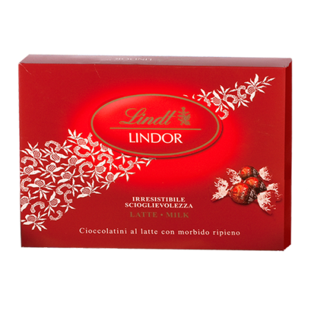 Lindt     Scatola cioccolatini Lindor Latte - 250 gr